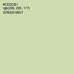 #CEDCB1 - Green Mist Color Image